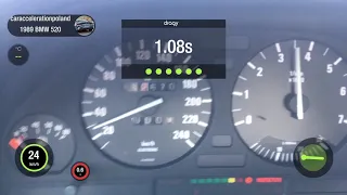 BMW 520i E34 Acceleration - 0-100km/h