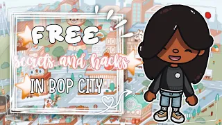 🤫🫶🏽 Free Secrets And Hacks In Bop City :) Toca Boca Life World 🫢