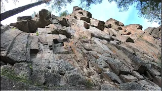 Скалолазание. Иркутск. Скальник Витязь. Крест 6С. Фри Соло.