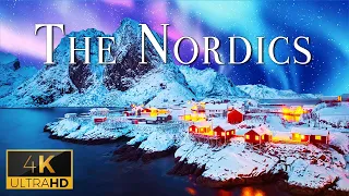 FLYING OVER THE NORDICS (4K UHD) - Relaxing Music With Wonderful Natural Landscape For Relaxation