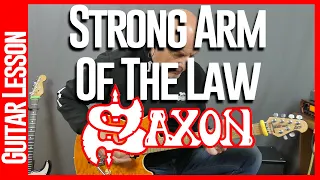 Saxon - Strong Arm Of The Law - Guitar Lesson