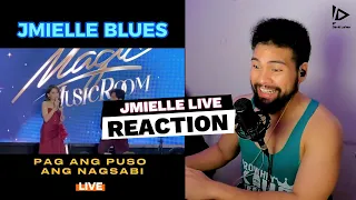 JMIELLE BLUES first time singing "PAG ANG PUSO ANG NAGSABI" live - SINGER HONEST REACTION