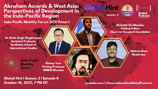 #GlobalHint | Episode 8 | Season 2 | Abraham Accords & the Indo-Pacific | #IPMF2021