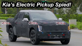 Kia's EV9 Inspired EV Pickup Spied Testing