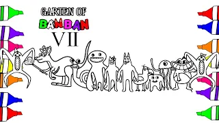 Garten Of Banban 7  New Coloring Pages | How to Color All Bosses and Monsters