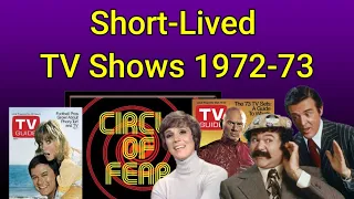 1972-73 Short-Lived TV Shows