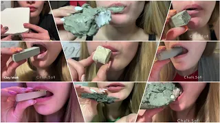 Chalk sweets/Сладости #хруст #мелоежка #мел #глина #asmr #chalk #crunch #clay #глиномел #чародейка