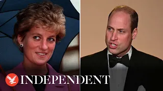 William praises his mother Diana at awards event