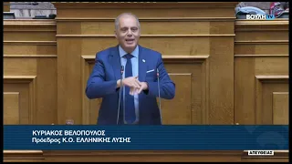 Κ.Βελόπουλος (Πρόεδρος ΕΛΛΗΝΙΚΗ ΛΥΣΗ)(Επιτάχυνση  λειτουργίας Δικαστικής Αστυνομίας)(13/09/2023)