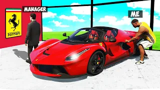 Stealing EVERY FERRARI CAR From THE SHOWROOM in GTA 5!