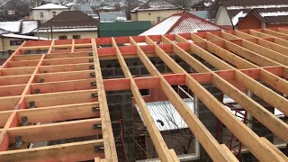 Моя односкатная крыша с углом наклона 9 градусов/ My one-sloped roof with an angle of 9 degrees DIY