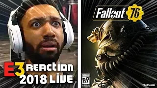 FALL OUT 76 LIVE REACTION! - BETHESDA [E3 2018] | runJDrun