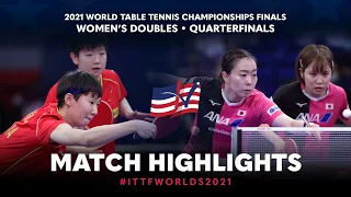 Sun Y./Wang M. v Ishikawa K./Hirano M. | 2021 World Table Tennis Championships Finals | WD | QF