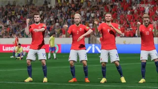 FIFA 23 - BRAZIL 🇧🇷 vs. 🇳🇴 NORWAY  - FIFA WORLD CUP QATAR FINAL - NEYMAR VS HAALAND - PS5 [4K]