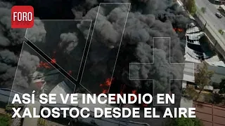 Incendio en Xalostoc es visible desde la zona centro de CDMX - Las Noticias