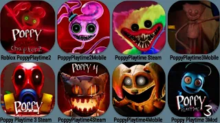 Poppy Playtime 2 Roblox, Poppy 3 Mobile, Poppy 3Steam, Poppy4 Steam, Poppy4 Mobile, Poppy Steam,DEMO