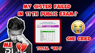 My Sister🥺 Failed in 11th Public Exam ? She Cried😭💔 Live Result Check✅ 2024 #tamil #result #sister