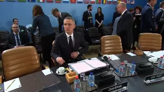 Top of meeting between NATO foreign ministers in Brussels