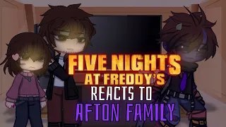 Fnaf Movie Reacts to Afton family || FNAF || Five night at Freddy's movie ||