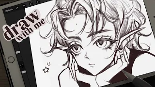 draw with me ♡ sketch process ✦ [chill ambience]