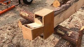 Building a half dovetail notched cabin from the ground up. Part one.