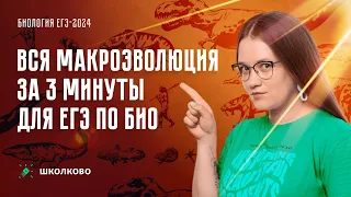 ВСЯ макроэволюция за 3 минуты для ЕГЭ по биологии