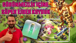 GÖRÜNMEZLİK İÇİNE SÜPER EJDERHA ALDIK ! CLASH OF CLANS