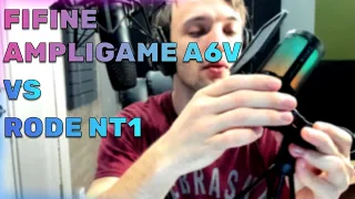 Fifine AmpliGame A6V VS Rode NT1 / Обзор и сравнение