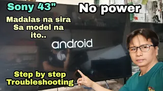 How to fix Sony 43" Android tv no Power/all Voltages ok