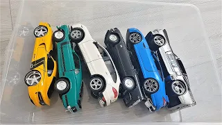 6 Cars from the box in 1/24 scale Burago Welly