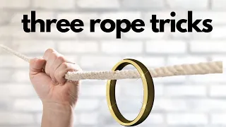 Rope Magic Tricks You Can Do! Ring on Rope #ropemagictrick #easymagictrick #magictricksforkids