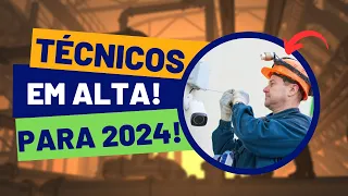 5 CURSOS TÉCNICOS em ALTA para 2024 que empregam BASTANTE!