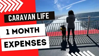 Expenses for 1 Month Caravanning | OFF-GRID with CARAVAN | Ferry from Rügen Island 🇩🇪 to Ystad 🇸🇪