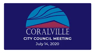 Coralville City Council Meeting (July 14, 2020)