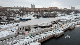 Амфитеатр на нижней террасе Центральной набережной Волгограда #air34region