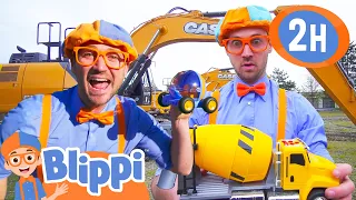 Blippi's Favorite Vehicles in Real Life! | 2 HOURS of Blippi | Educational Videos for Kids