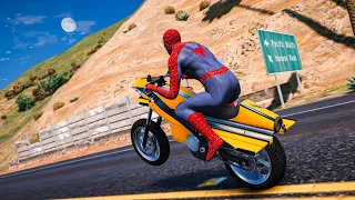 GTA 5 Spiderman Motorcycle Fails/Ragdolls Episode 16 (Euphoria Ragdolls)