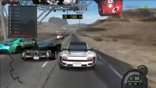 Need For Speed Prostreet - Nevada Highway Speed Challenge Gameplay (PC)