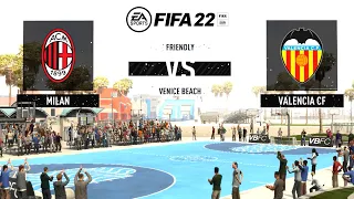 FIFA 22 3v3 RUSH - AC MILAN vs VALENCIA | VOLTA FOOTBALL | PC ORIGIN Gameplay