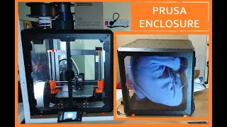 PRUSA ENCLOSURE - unboxing - step by step build - size test - MK4 printer  engine, Input Shaper, LED