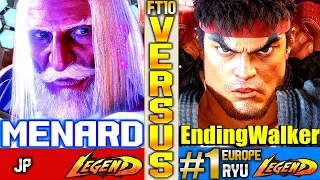 SF6 [FT10] Ryu (EndingWalker Vs MenaRD) JP ▰ High Level