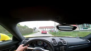 POV fast ride with Cayman GT4 981