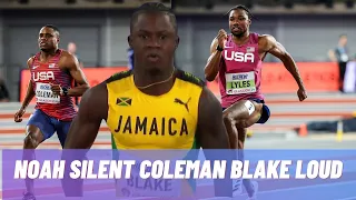 Christian Coleman Stop Noah From Chatting Ackeem Blake Smoothly Through