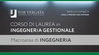 Corso di Laurea in Ingegneria Gestionale (2020)