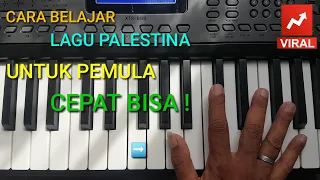 CARA BELAJAR LAGU PALESTINA KEYBOARD PIANO UNTUK PEMULA