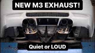 Budget VALVETRONIC Exhaust Review / Install | E93 M3 Ebay Alibaba Valved Mufflers BMW E92 E90 Sound