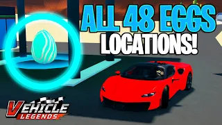 HOW TO GET ALL 48 EGGS LOCATIONS in Roblox Vehicle Legends! (egg hunt 2024)