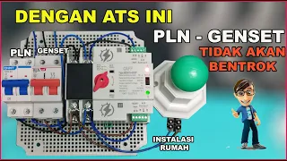 CARA MERAKIT ATS AUTOMATIC TRANSFER SWITCH  - PLN GENSET/ PLTS