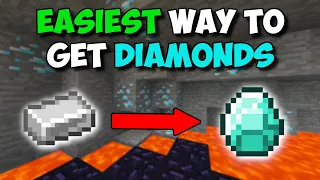 EASIEST WAY TO GET DIAMONDS IN MINECRAFT!!! - Minecraft Diamond Guide