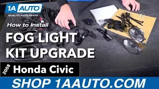 How to Install Fog Light Kit Upgrade 06-08 Honda Civic